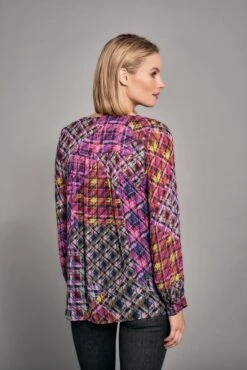 Button Front Sheer Blouse 8 Button Front Sheer Blouse -Blue Illusion BUTTONFRONTSHEERBLOUSE7309506edit