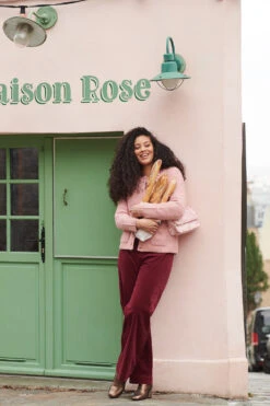 Wide Leg Velvet Pant -Blue Illusion BlueIllusion 01 077edit edit