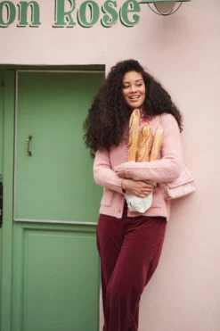 Lattice Jacquard Cardigan -Blue Illusion BlueIllusion 01 084edit edit