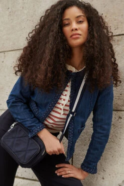 Braid Trim Denim Jacket