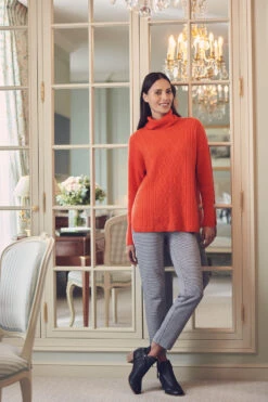 Roll Neck Cable Knit 14 Roll Neck Cable Knit -Blue Illusion BlueIllusion 27 002edit