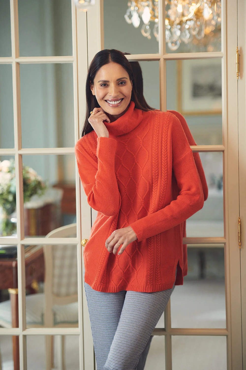 Roll Neck Cable Knit 3 Roll Neck Cable Knit