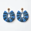 Blue Fray Earrings