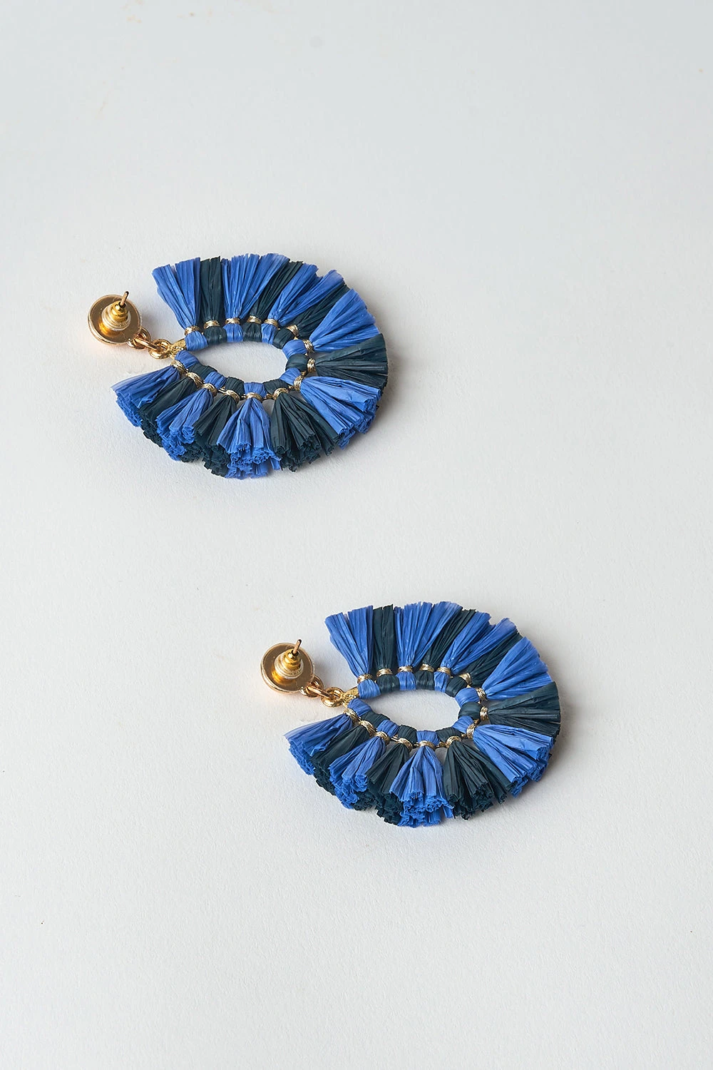 Blue Fray Earrings 5 Blue Fray Earrings - Image 3