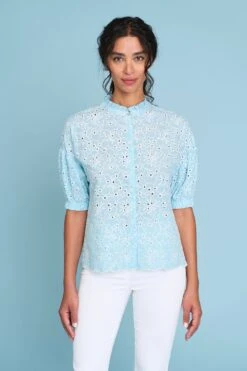 Cotton Broderie Shirt