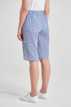 Cotton Gingham Short -Blue Illusion COTTONGINGHAMSHORT7302130edit
