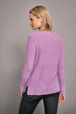 Cotton Lattice Jumper 12 Cotton Lattice Jumper -Blue Illusion COTTONLATTICEJUMPER7309590edit