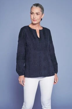 Embroidered Cotton Jersey Top