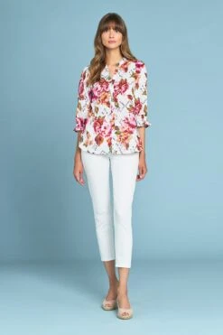 Blue Illusion -Blue Illusion FLORALCOTTONJACQUARDSHIRT0481edit