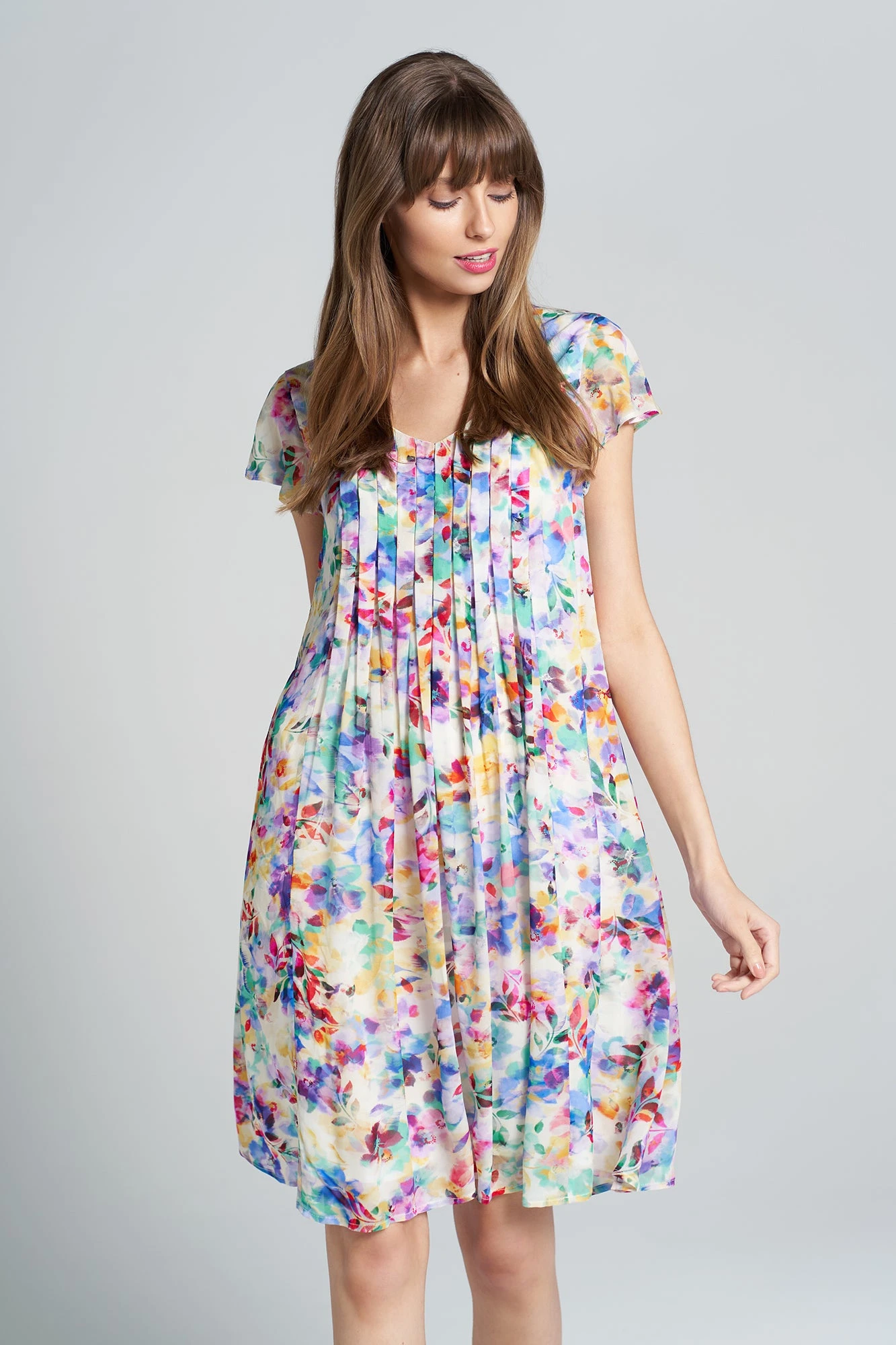 Flutter Sleeve Print Dress 4 Flutter Sleeve Print Dress - Image 2