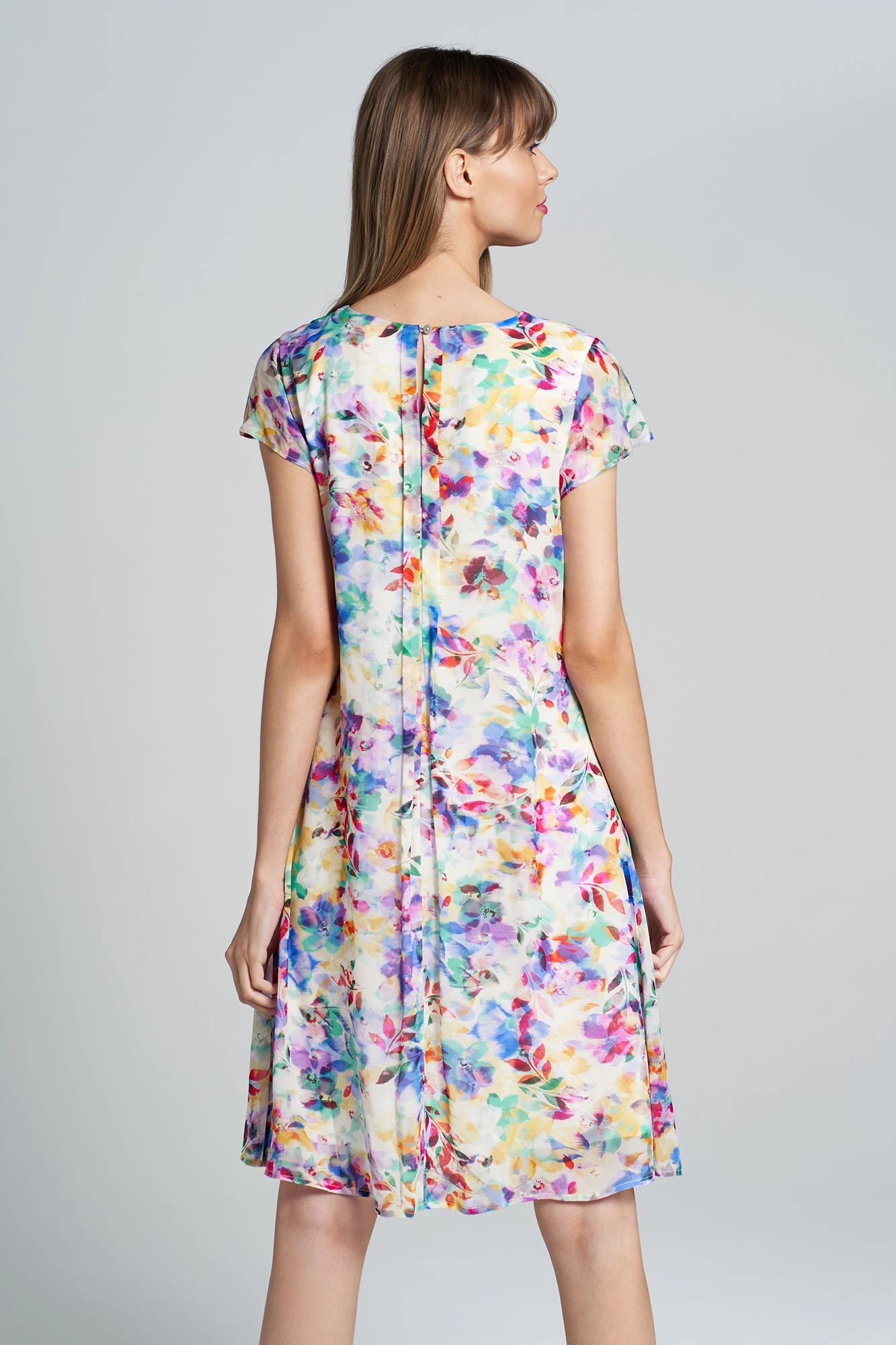 Flutter Sleeve Print Dress 6 Flutter Sleeve Print Dress - Image 4
