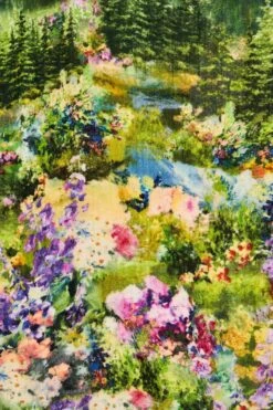 French Alps Wool Scarf -Blue Illusion FRENCHALPSWOOL00001