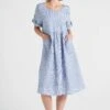 Linen Shift Dress -Blue Illusion FRENCHLINENSHIFTDRESS7302187edit