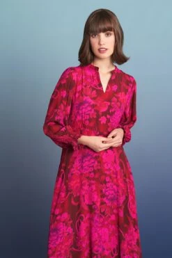 Frill Detail Midi Dress -Blue Illusion FRILLDETAILMIDIDRESS7308013edit