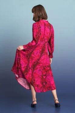 Frill Detail Midi Dress -Blue Illusion FRILLDETAILMIDIDRESS7308039edit