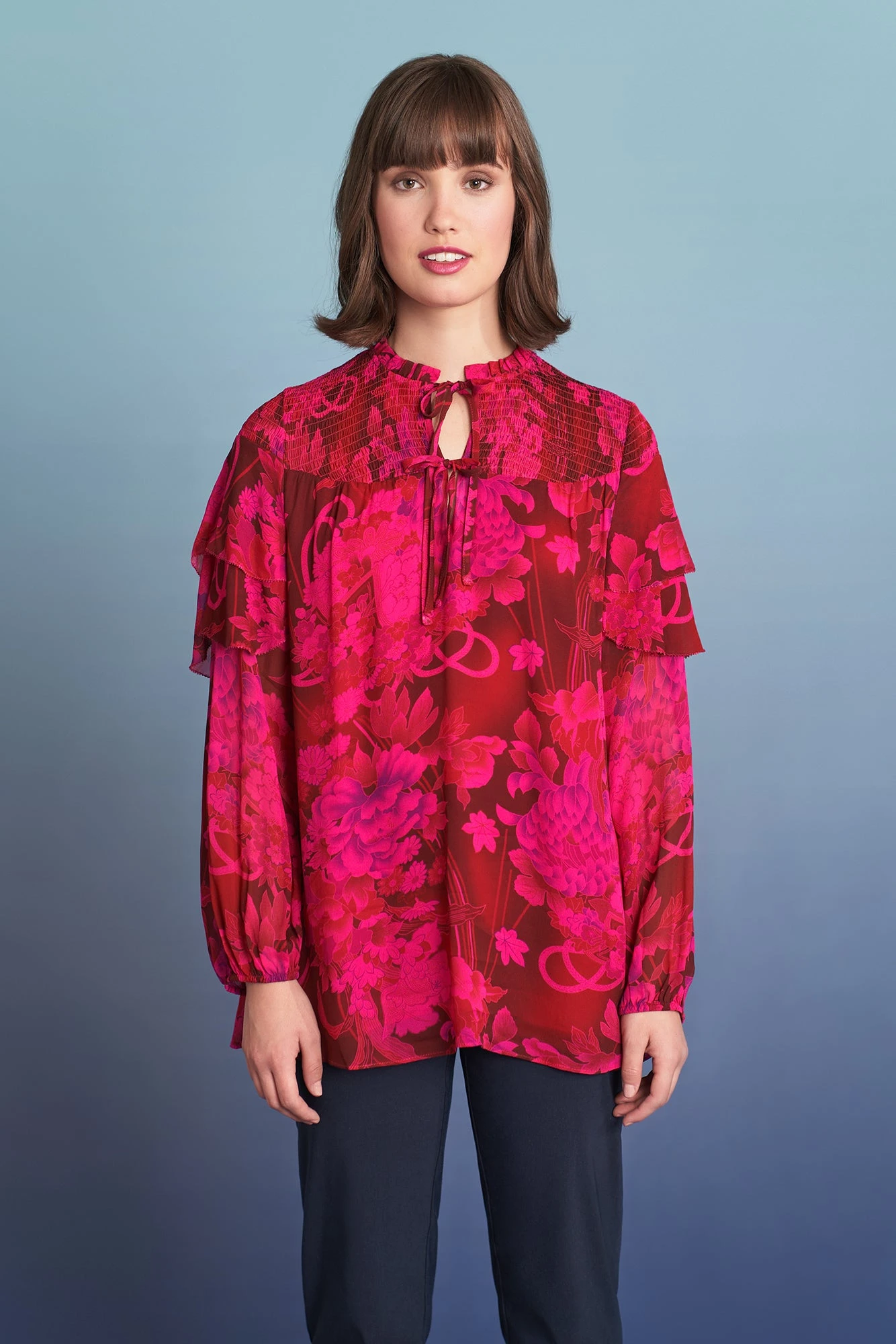 Frill Detail Blouse 5 Frill Detail Blouse - Image 3