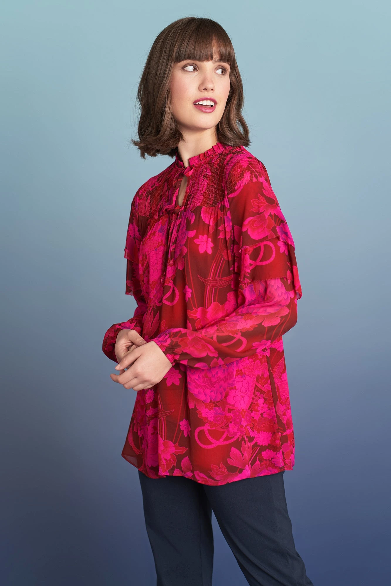 Frill Detail Blouse 4 Frill Detail Blouse - Image 2