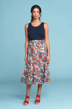 Fruit Market Cotton Skirt