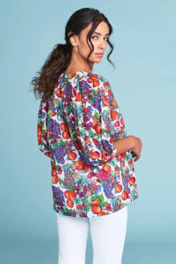 Fruit Market Cotton Top -Blue Illusion FRUITMARKETCOTTONTOP2720edit