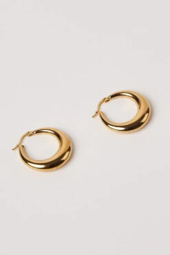 Gold Hoop Earring -Blue Illusion GOLDHOOPEARRING0774 edit
