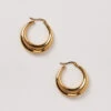 Gold Hoop Earring -Blue Illusion GOLDHOOPEARRING0792 edit