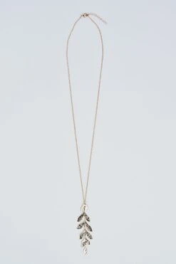 Gold Leaf Pendant Necklace