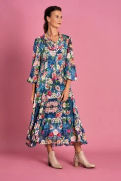 Gustave Print Dress 8 Gustave Print Dress -Blue Illusion GustavePRINTDRESS6283edit