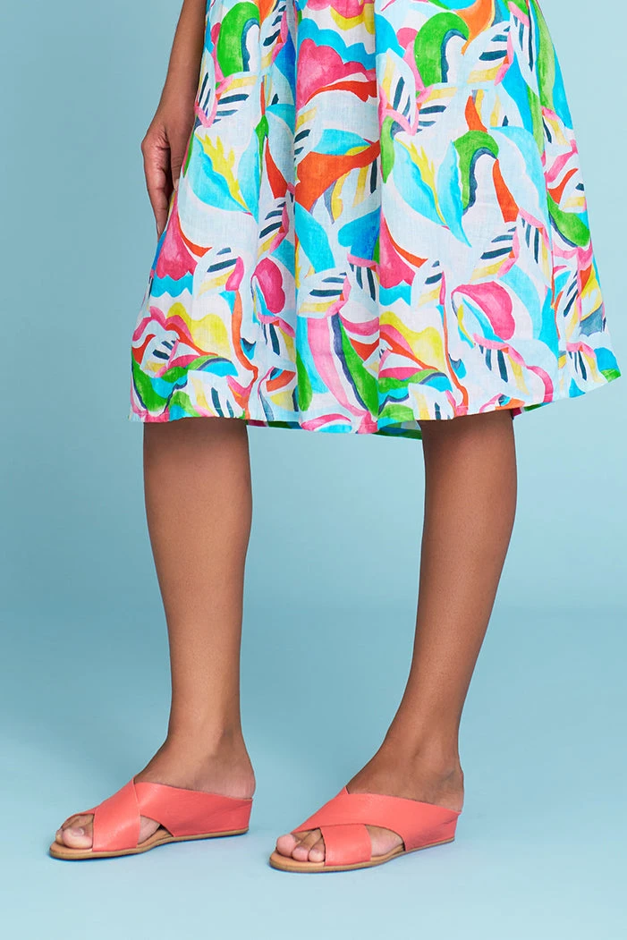 Harli Coral Cross Strap Flat 4 Harli Coral Cross Strap Flat - Image 2