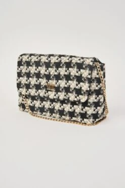 Houndstooth Crossbody Bag -Blue Illusion HOUNDSTOOTHCROSSBODY00006