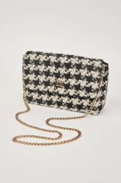 Houndstooth Crossbody Bag -Blue Illusion HOUNDSTOOTHCROSSBODY00008