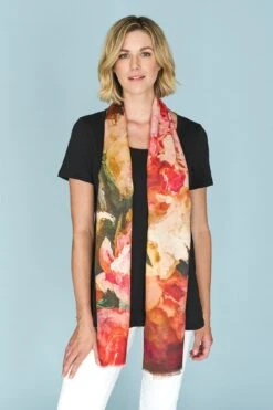 Houndstooth Watercolour Scarf -Blue Illusion HOUNDSTOOTHWATERCOLOURSCARF9003edit