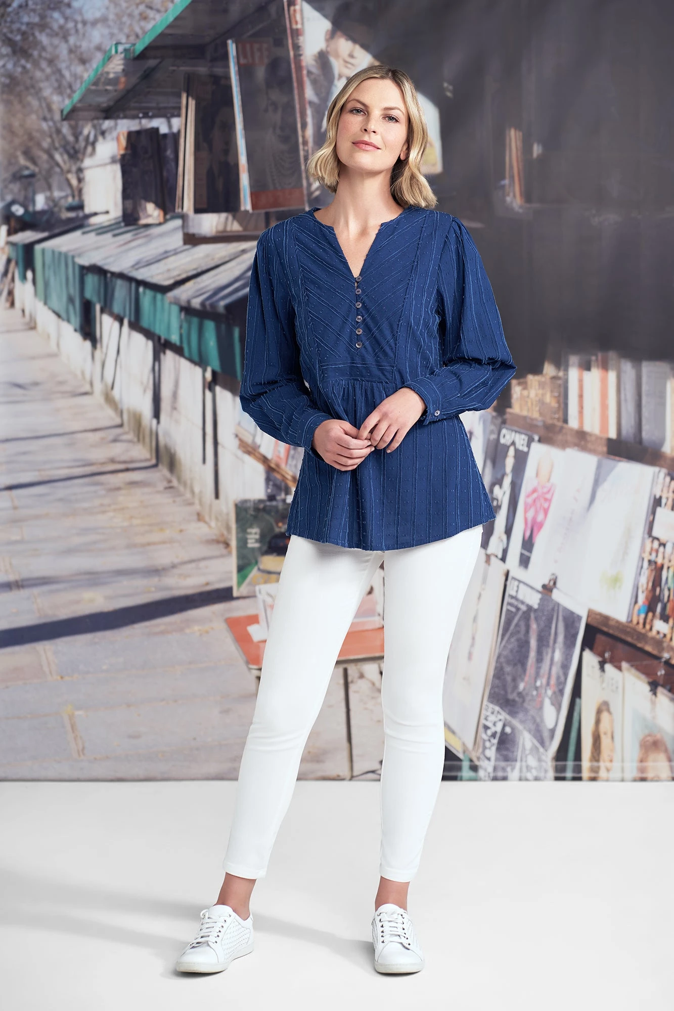 Jacquard Stripe Cotton Shirt 4 Jacquard Stripe Cotton Shirt - Image 2