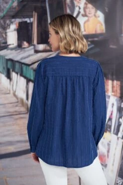 Jacquard Stripe Cotton Shirt 9 Jacquard Stripe Cotton Shirt -Blue Illusion JACQUARDSTRIPECOTTONSHIRT7300619edit