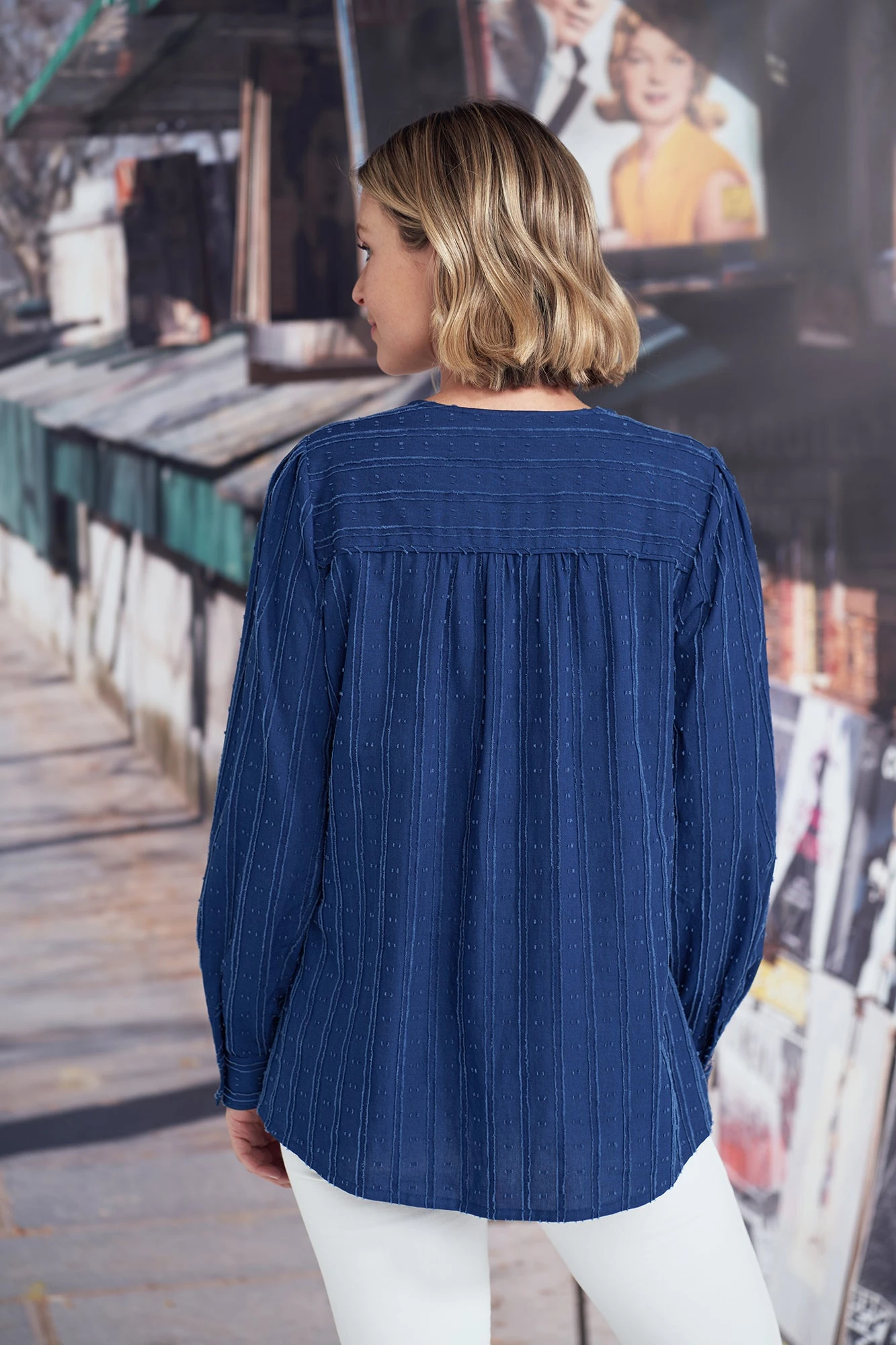 Jacquard Stripe Cotton Shirt 6 Jacquard Stripe Cotton Shirt - Image 4