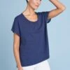 Jersey Mix Top -Blue Illusion JERSEYMIXTOP9194edit