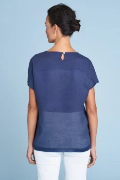 Jersey Mix Top -Blue Illusion JERSEYMIXTOP9249edit