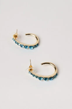 Jewel Blue Hoop Earring -Blue Illusion JEWELBLUEHOOP00001 edit