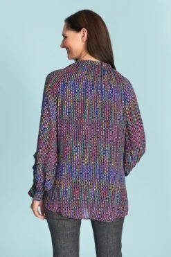 Joie Printed Blouse -Blue Illusion JOIEPRINTEDBLOUSE2649edit