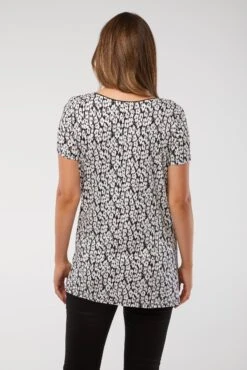 Trapeze V-Neck Tee -Blue Illusion JOTRAPEZEVNECKTSHIRT63edit