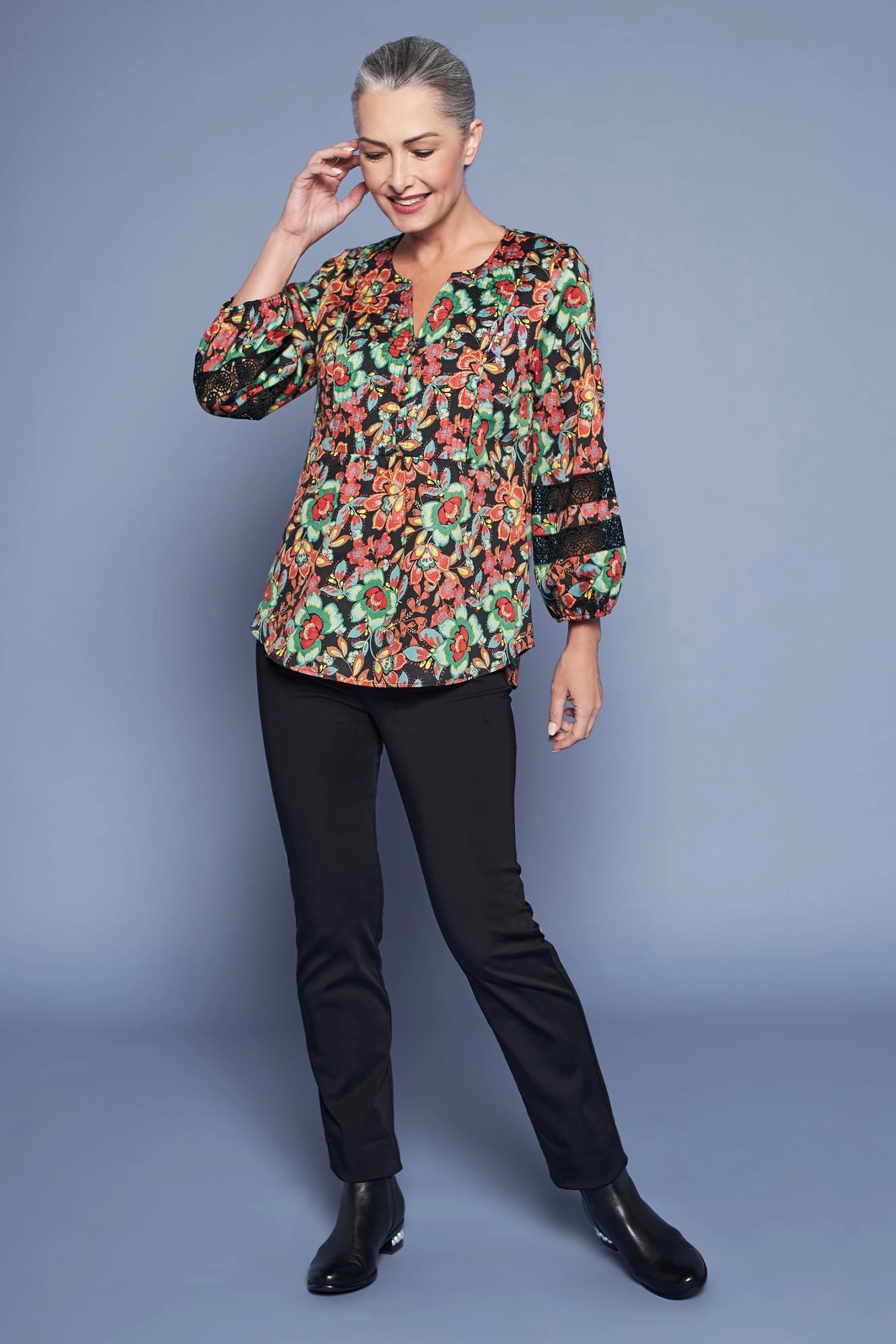 Lace Trim Blouse 7 Lace Trim Blouse - Image 5