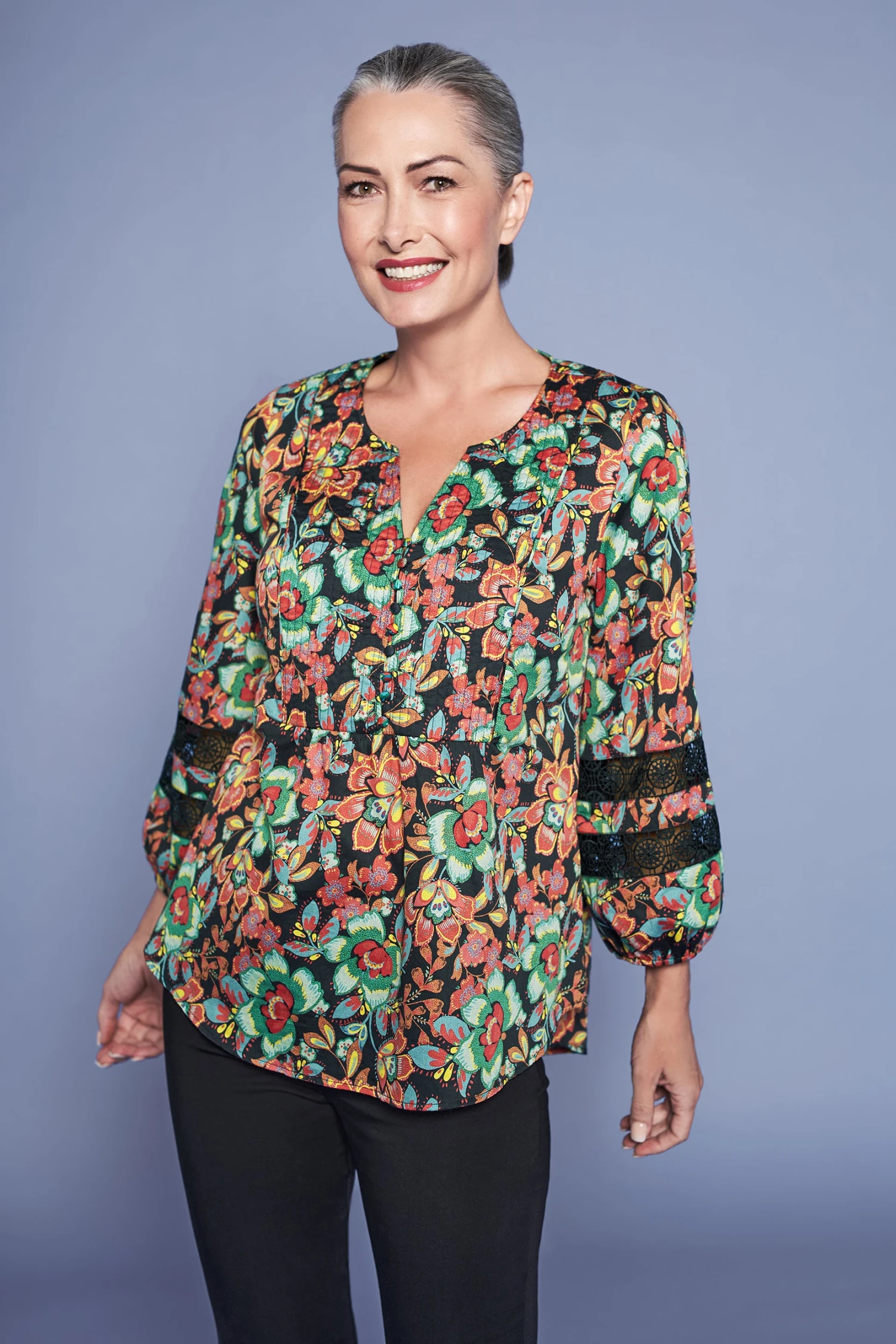 Lace Trim Blouse 3 Lace Trim Blouse