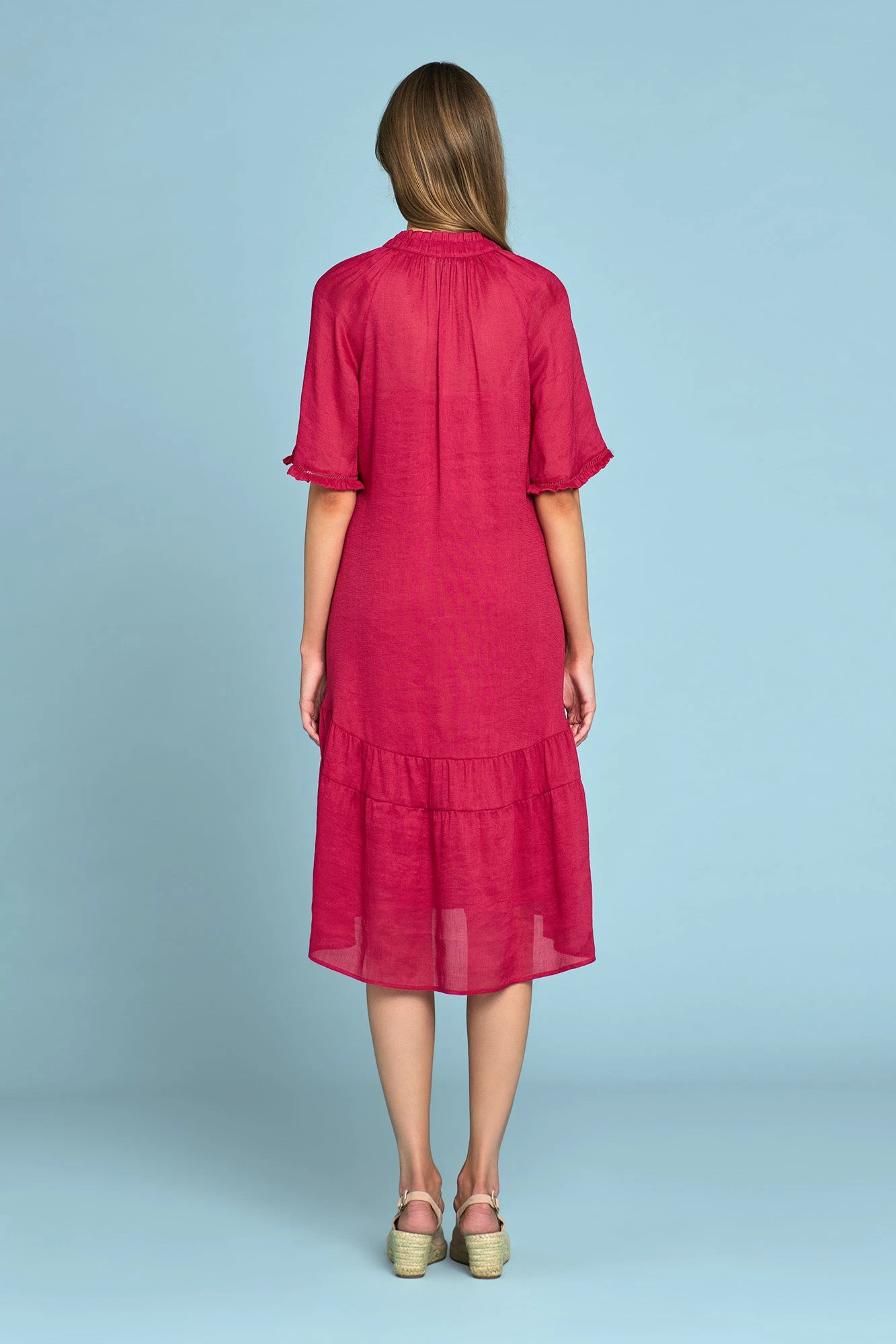 Linen Silk Ruffle Dress 6 Linen Silk Ruffle Dress - Image 4