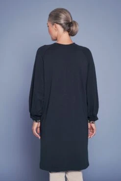 Longline Terry Cardigan -Blue Illusion LONGLINETERRYCARDIGAN4623edit