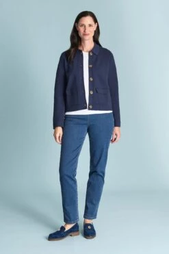 Milano Knit Jacket -Blue Illusion MILANOKNITJACKET4175edit
