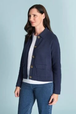 Milano Knit Jacket -Blue Illusion MILANOKNITJACKET4206edit