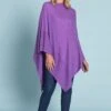 Lavender Ribbed Merino Poncho 2 Lavender Ribbed Merino Poncho -Blue Illusion MS 3BLAVENDERPONCHO A20052 edit
