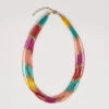 Multi Beaded Layered Necklace -Blue Illusion MULTIBEADEDLAYEREDNL0593 edit