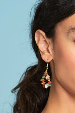 Multicolour Stone Earrings 8 Multicolour Stone Earrings -Blue Illusion MULTICOLOURSTONEEARRINGANDBRACELET2095edit1