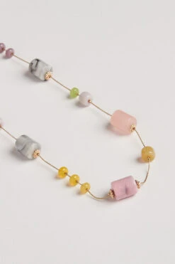 Multi Resin Necklace -Blue Illusion MULTIRESINNL0578 edit