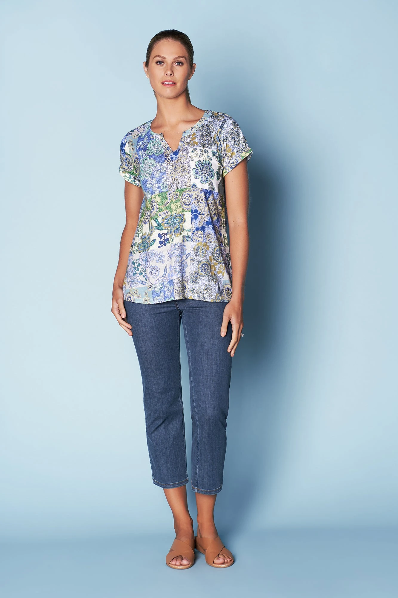 Notch Neck T-Shirt 4 Notch Neck T-Shirt - Image 2